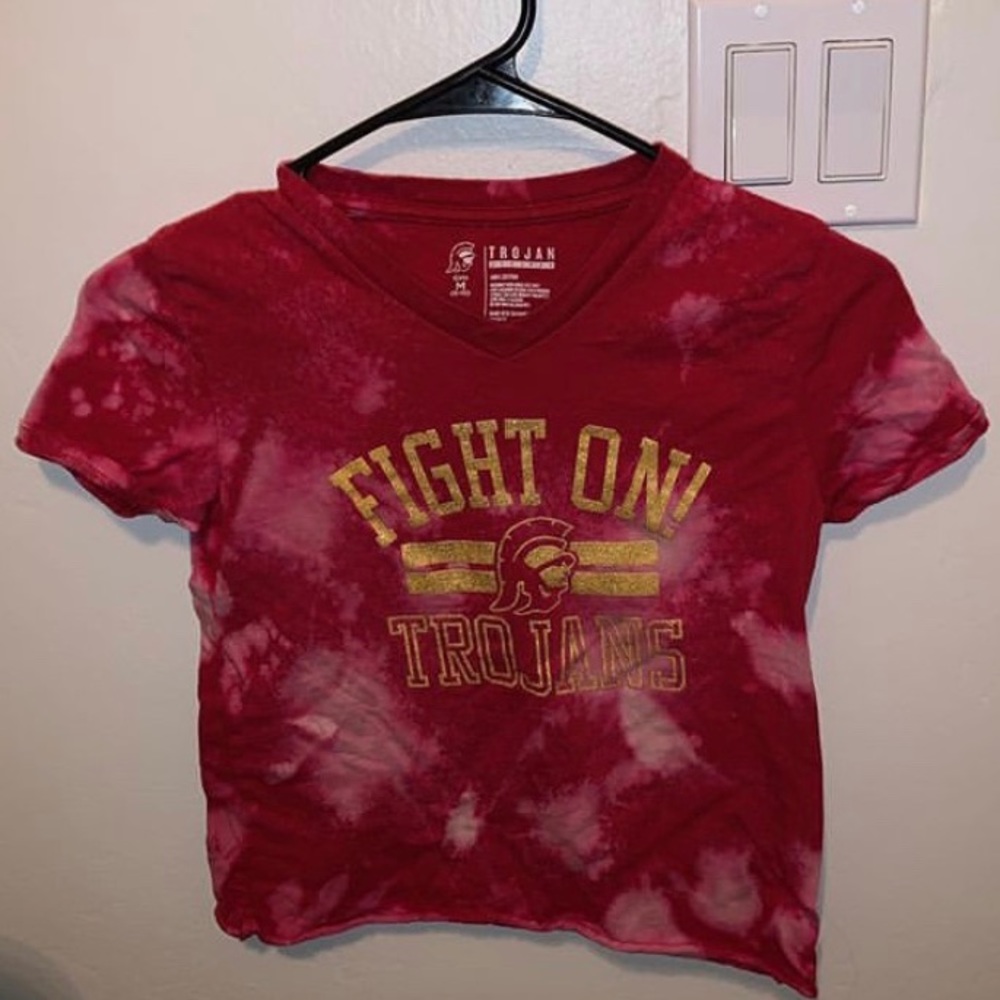 Bleached Crop top shirt